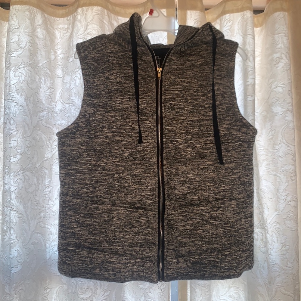 Heathered puffy vest